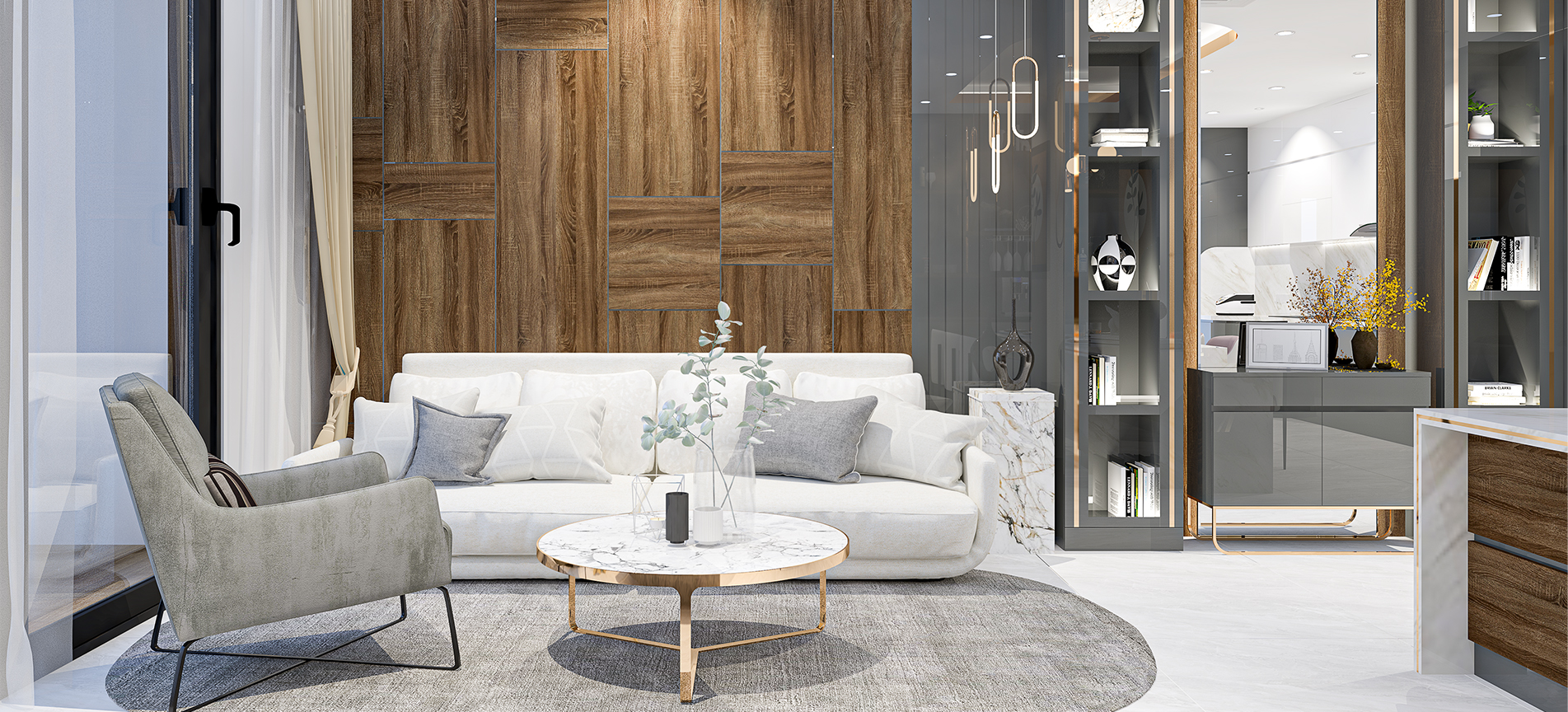 Thiết kế nội thất căn hộ The Peak