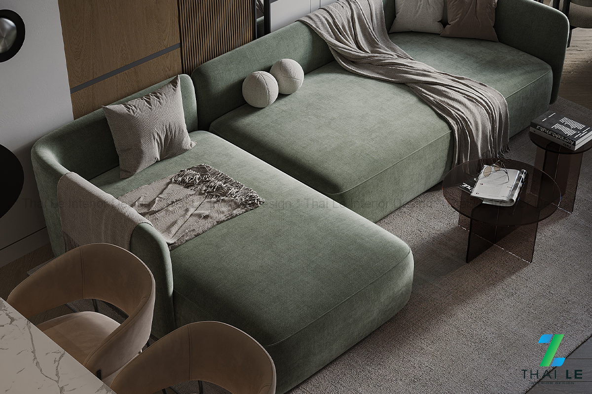 Thiết kế nội thất phòng khách Serene