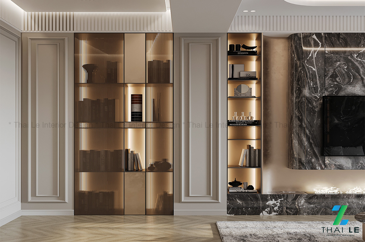 Thiết kế nội thất phòng khách The Grand