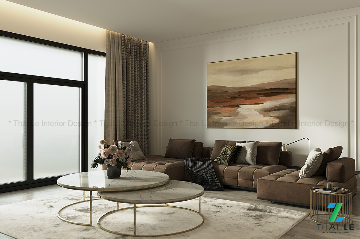 Thiết kế nội thất phòng khách Tranquil Space