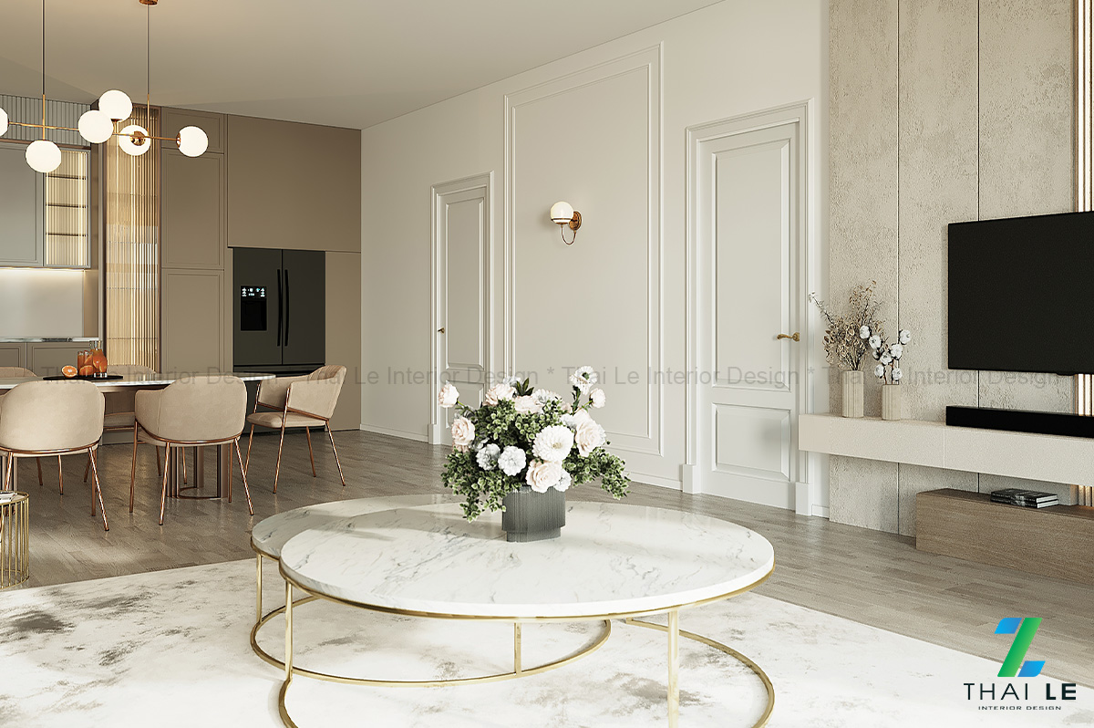Thiết kế nội thất phòng khách Tranquil Space