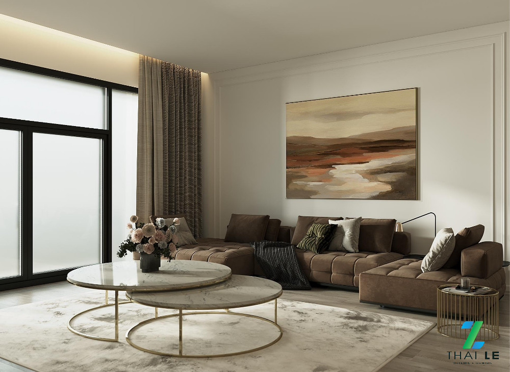 Thiết kế nội thất phòng khách Tranquil Space