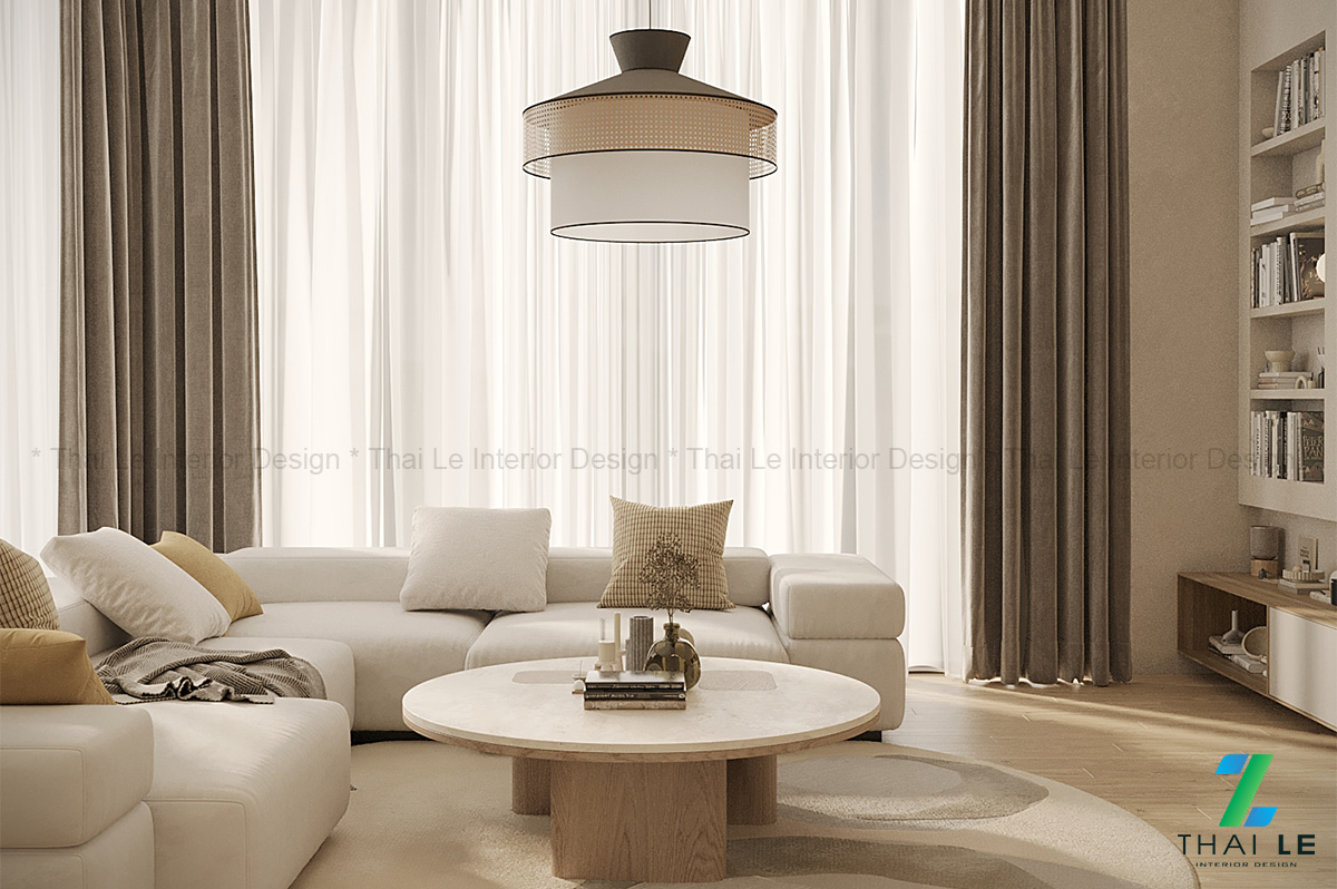 Thiết kế nội thất phòng khách Tranquil