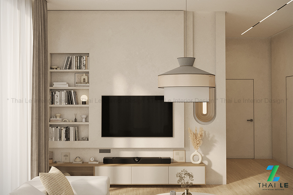 Thiết kế nội thất phòng khách Tranquil