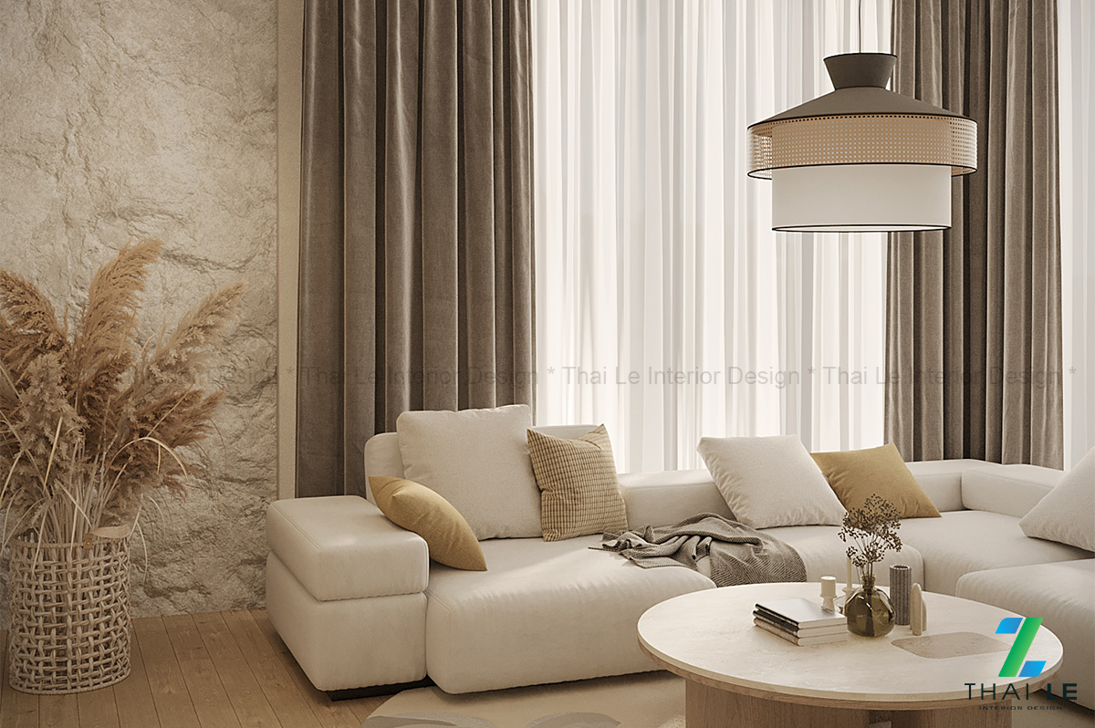 Thiết kế nội thất phòng khách Tranquil