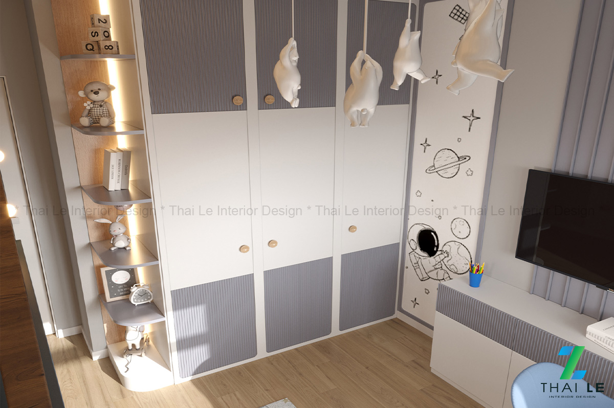 Thiết kế nội thất phòng ngủ trẻ em Adventure Noo