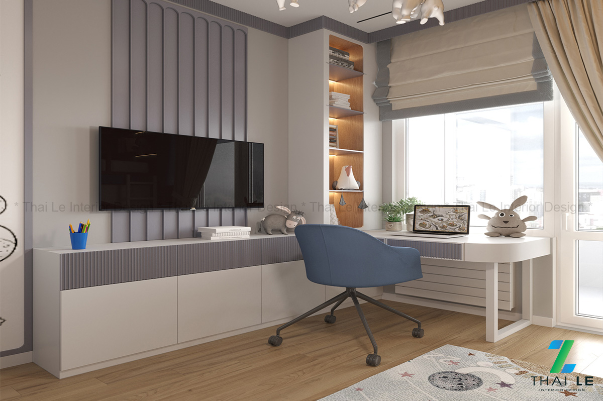 Thiết kế nội thất phòng ngủ trẻ em Adventure Noo