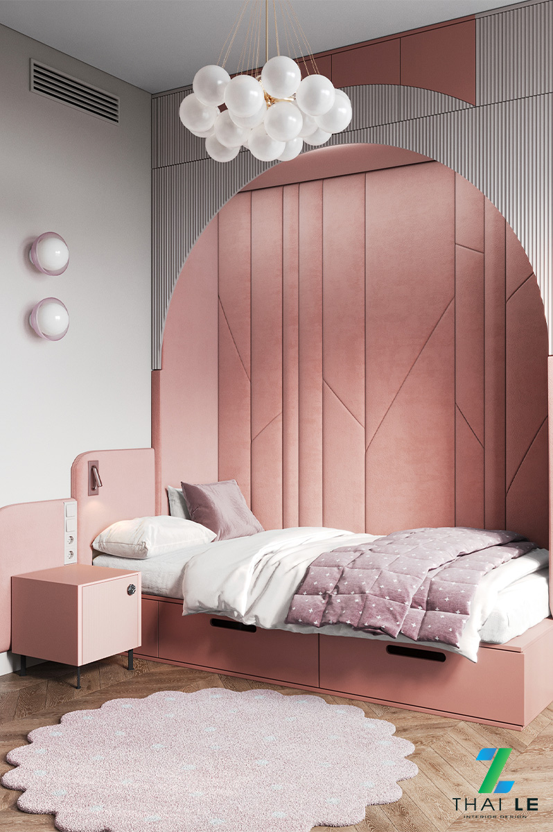 Thiết kế nội thất phòng ngủ trẻ em Sweet Serenity