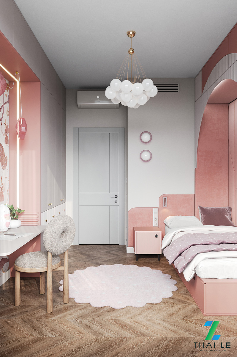 Thiết kế nội thất phòng ngủ trẻ em Sweet Serenity