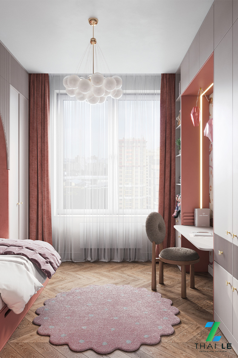 Thiết kế nội thất phòng ngủ trẻ em Sweet Serenity