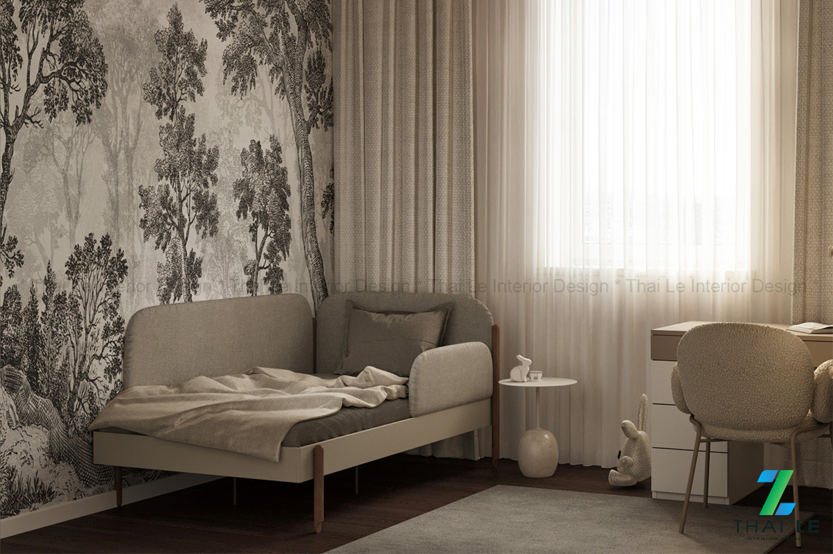Thiết kế nội thất phòng ngủ trẻ em The Cozy Forest