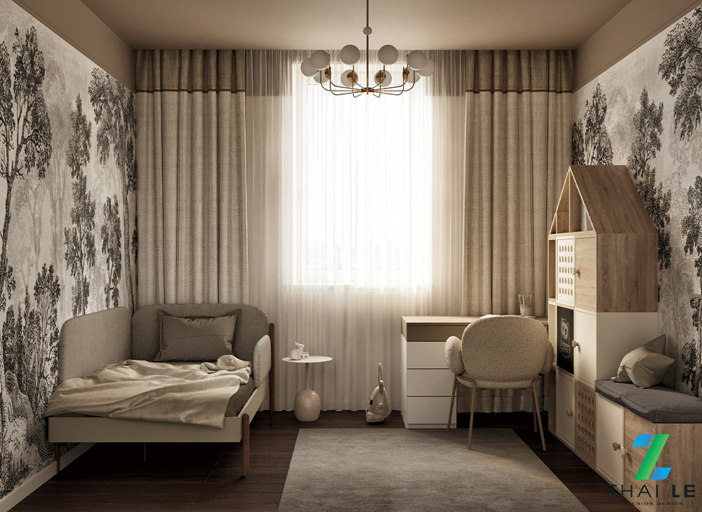 Thiết kế nội thất phòng ngủ trẻ em The Cozy Forest
