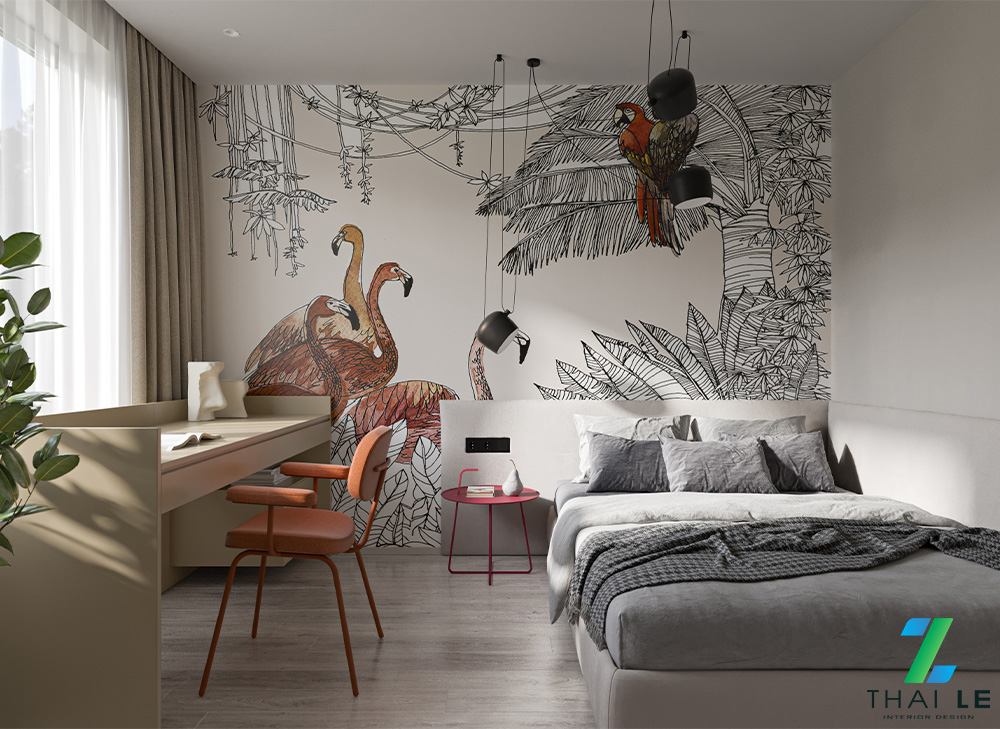 Thiết kế nội thất phòng ngủ trẻ em Tropical Oasis