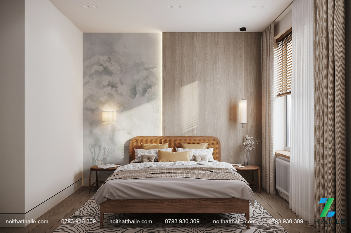 Thiết kế nội thất ph&ograve;ng ngủ BST-PN-001