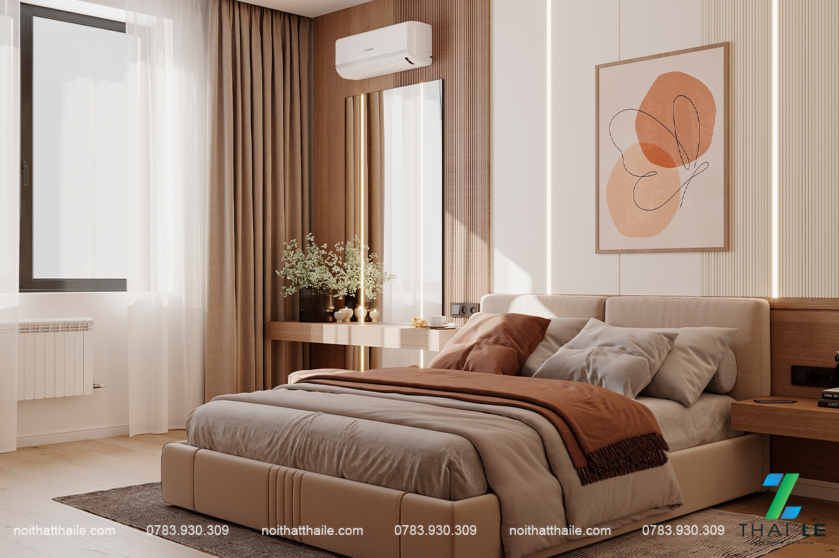 Thiết kế nội thất ph&ograve;ng ngủ BST-PN-005