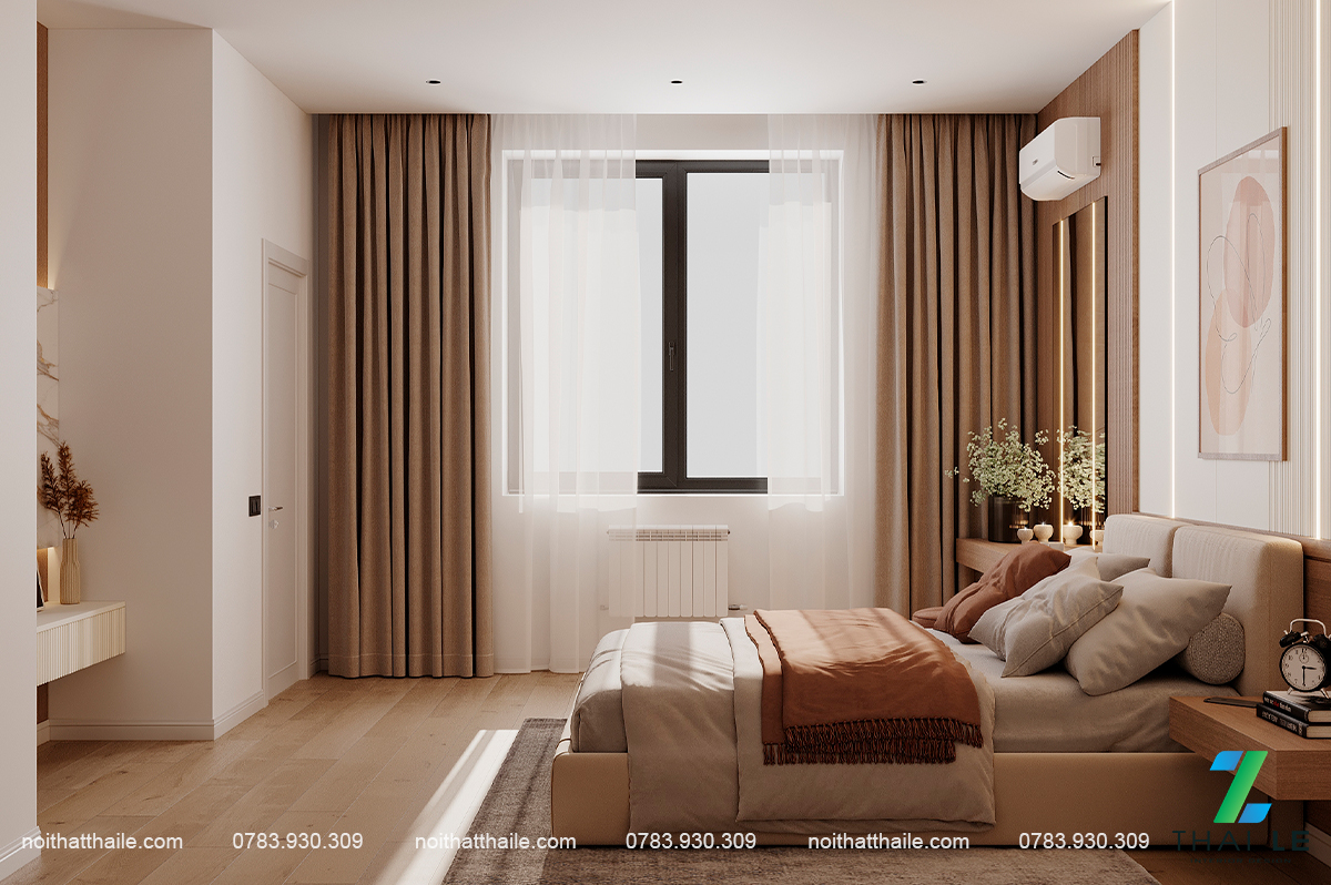Thiết kế nội thất ph&ograve;ng ngủ BST-PN-005
