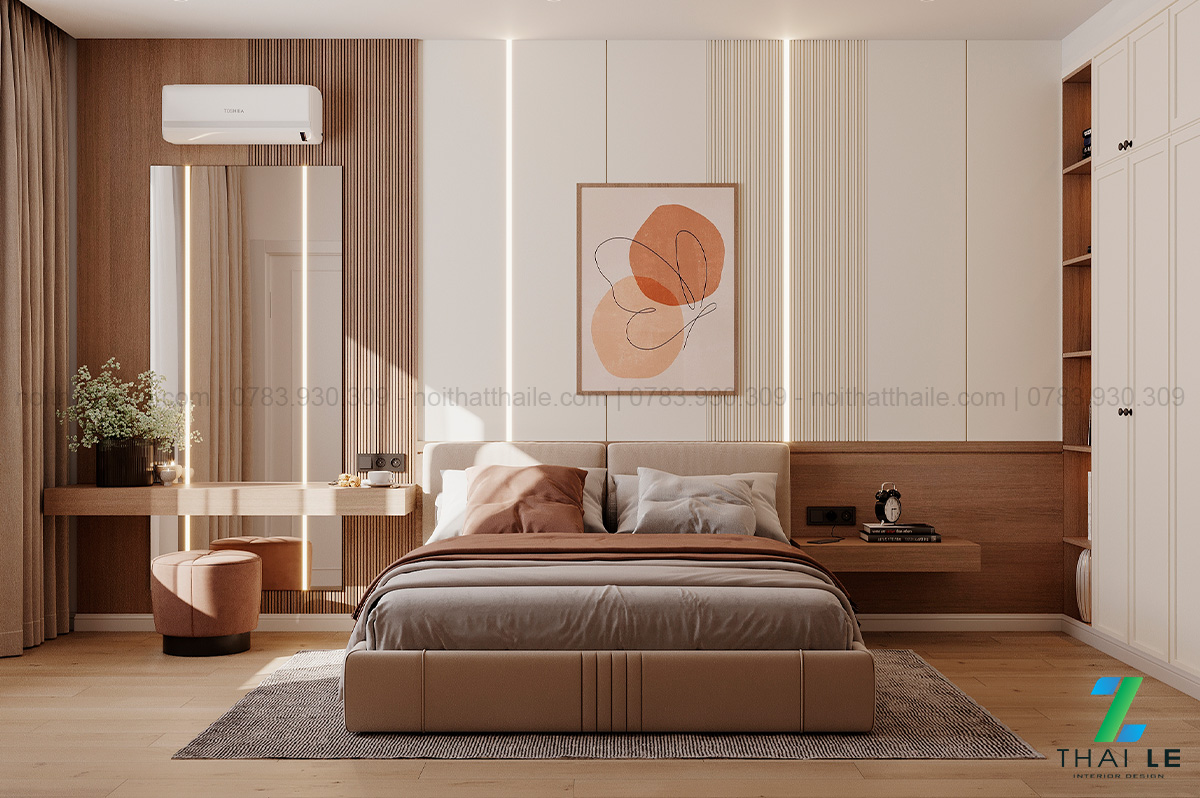 Thiết kế nội thất phòng ngủ Peaceful Haven