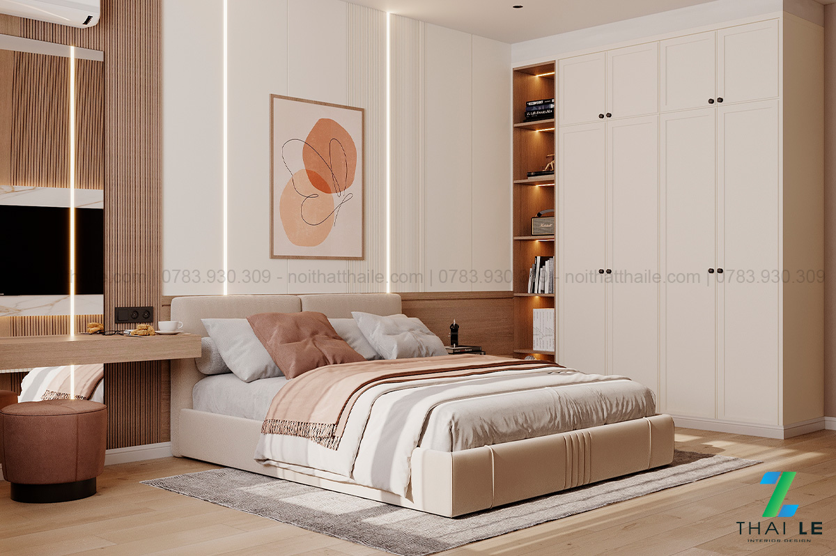 Thiết kế nội thất phòng ngủ Peaceful Haven