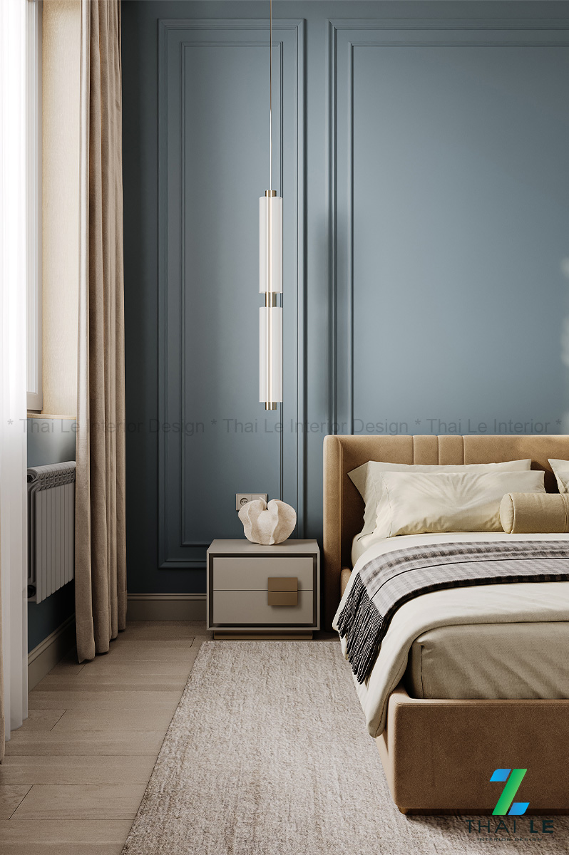 Thiết kế nội thất phòng ngủ Serene Blue