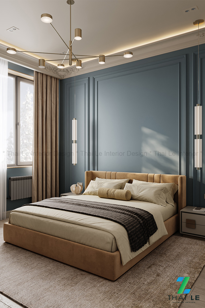 Thiết kế nội thất phòng ngủ Serene Blue