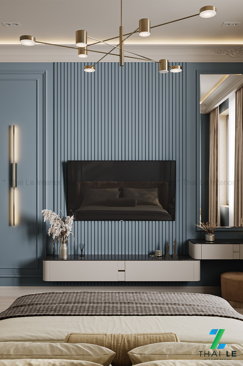 Thiết kế nội thất phòng ngủ Serene Blue