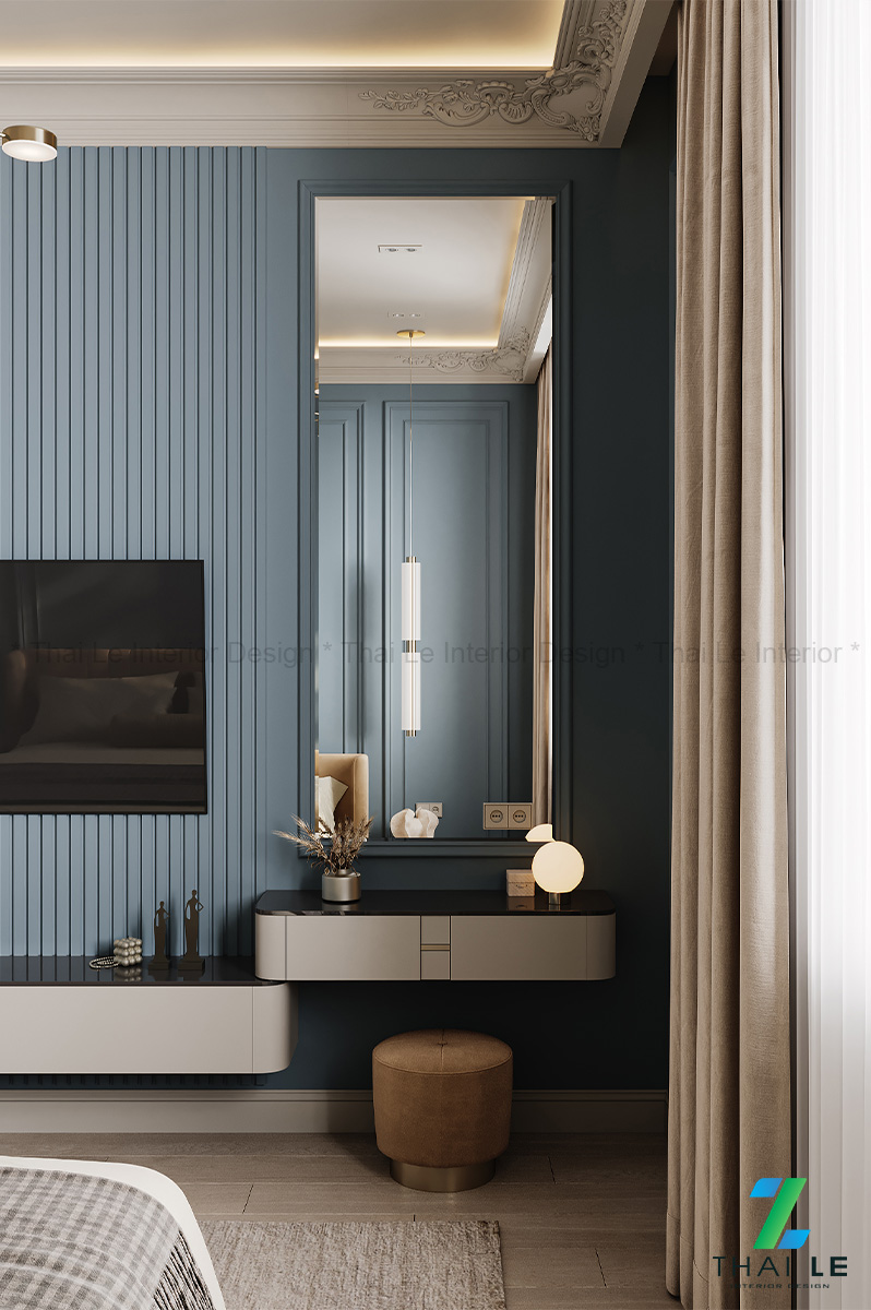 Thiết kế nội thất phòng ngủ Serene Blue