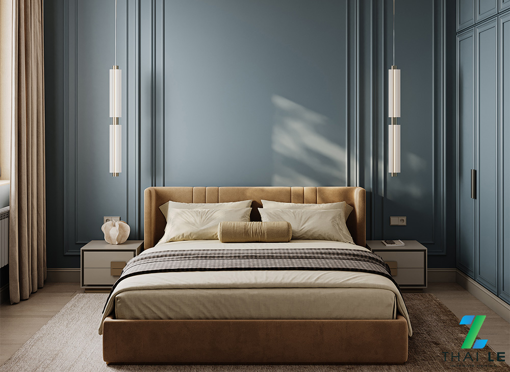 Thiết kế nội thất phòng ngủ Serene Blue