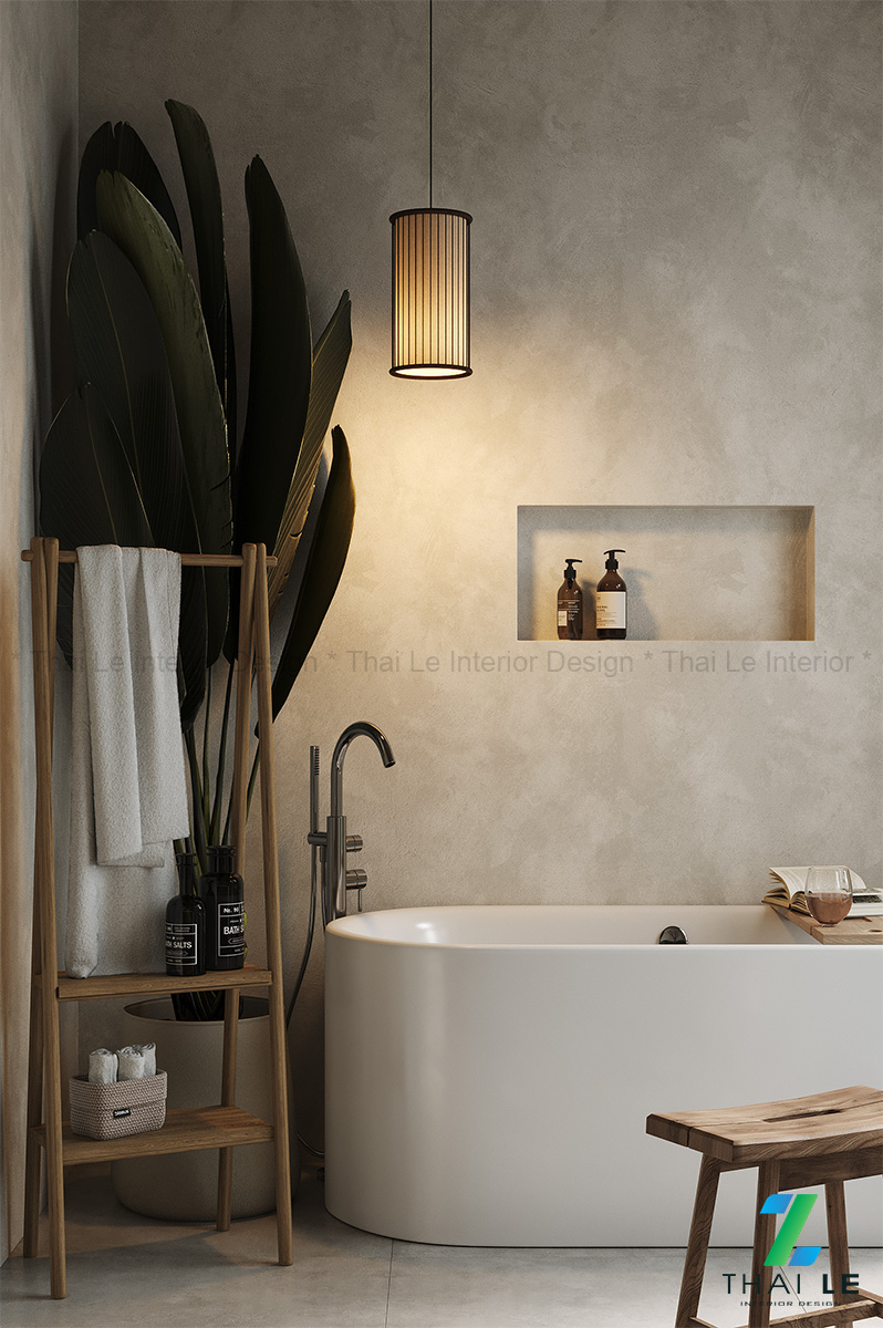 Thiết kế nội thất phòng tắm Emerald Oasis