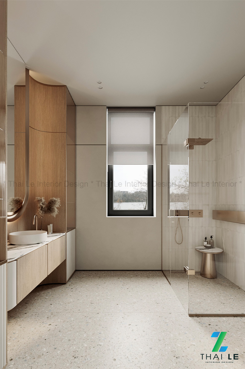 Thiết kế nội thất phòng tắm Golden Glow