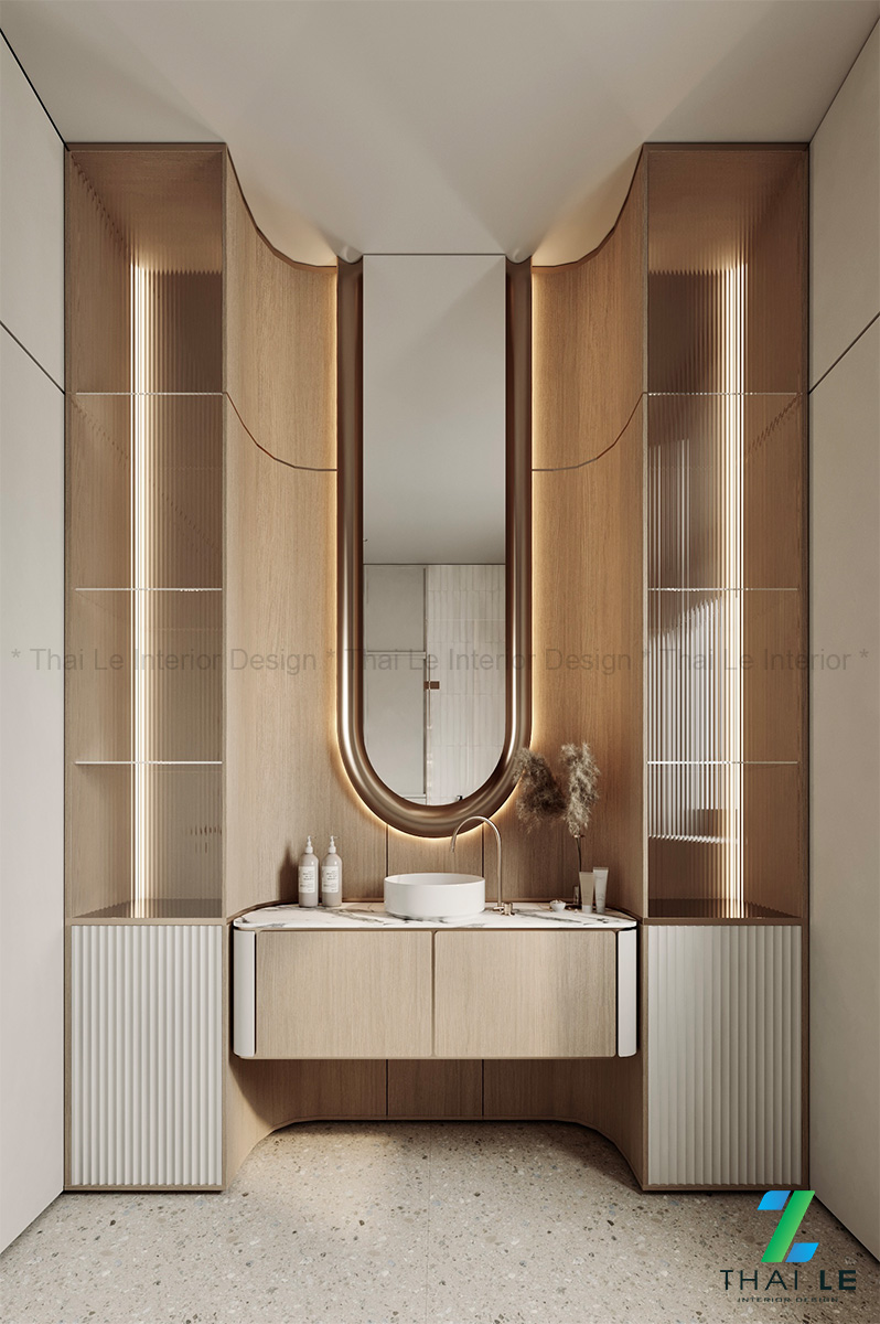 Thiết kế nội thất phòng tắm Golden Glow