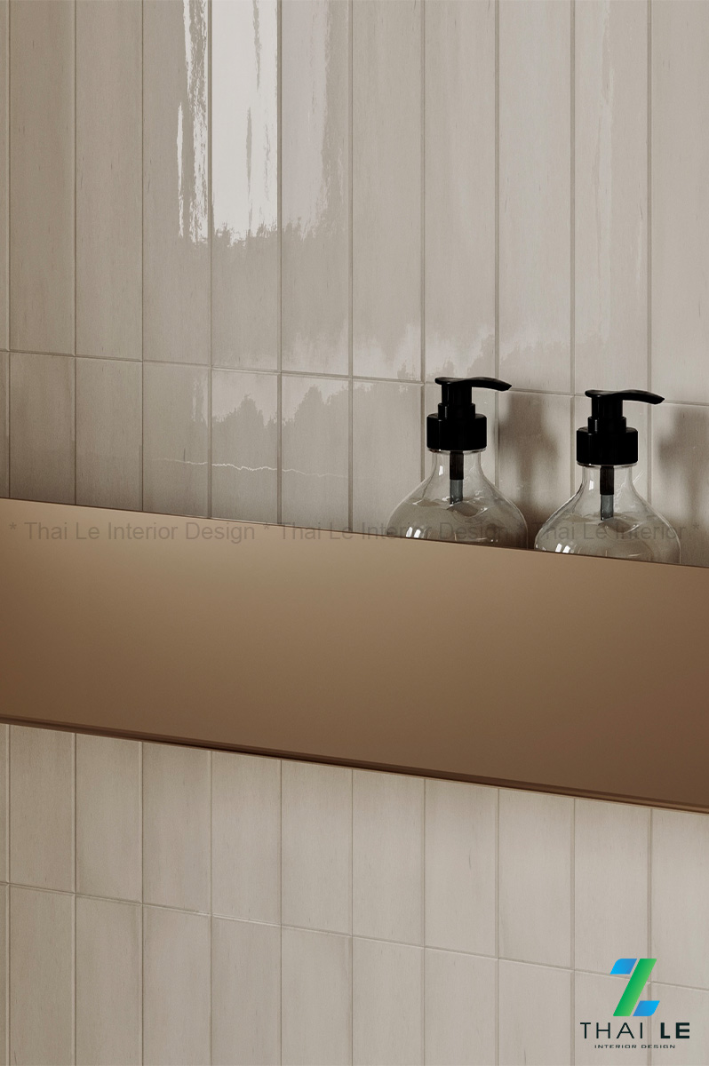 Thiết kế nội thất phòng tắm Golden Glow