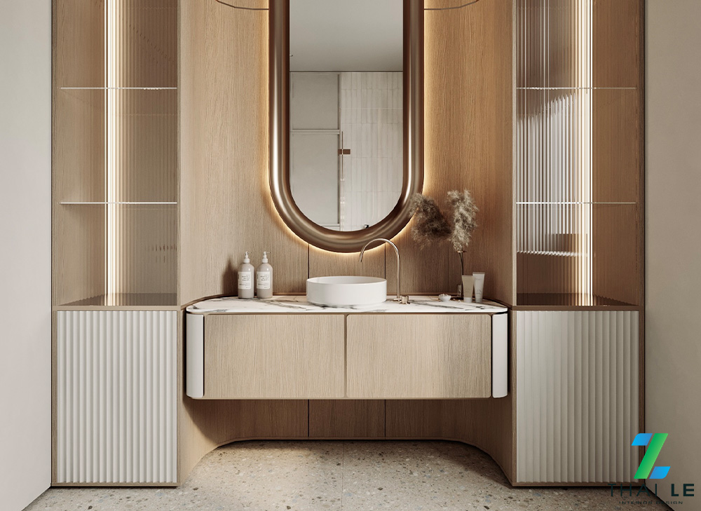 Thiết kế nội thất phòng tắm Golden Glow