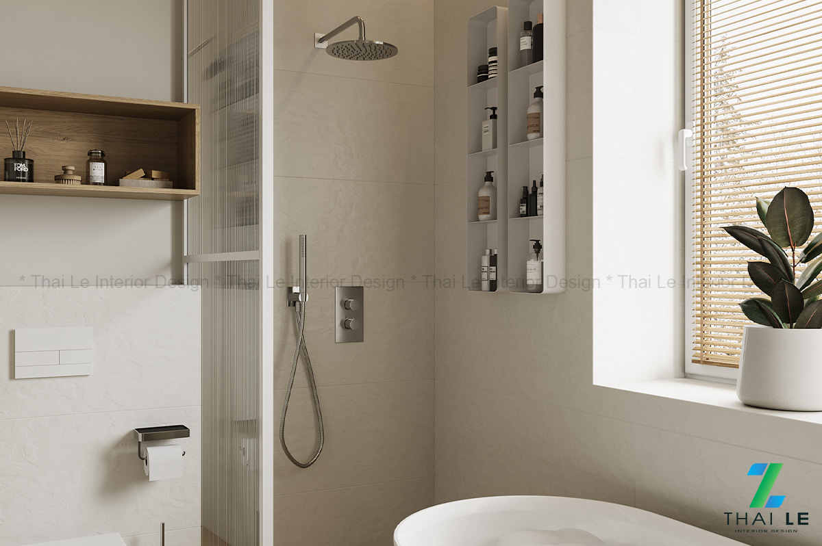 Thiết kế nội thất phòng tắm The Hamptons