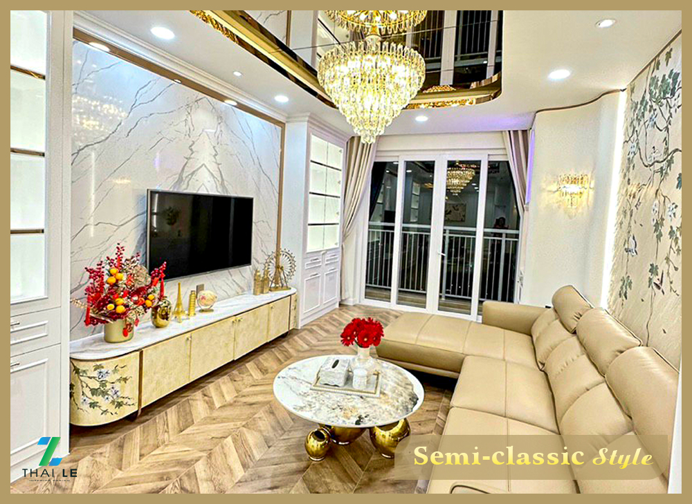 Thi công nội thất căn hộ A15.03 An Phú Q6 - 135m2