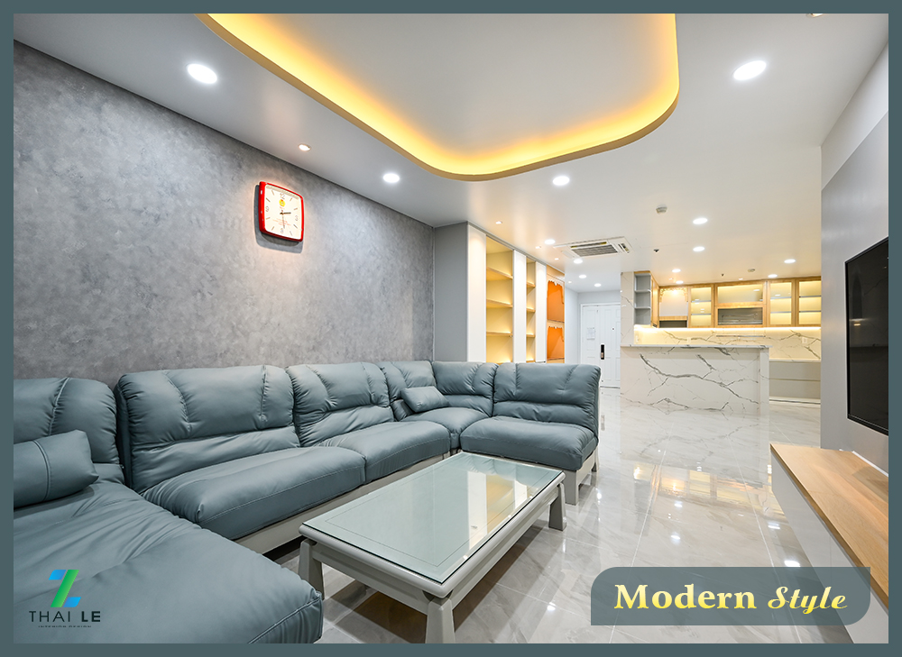 Thi công nội thất căn hộ B23.07 Giai Việt Q8 - 140m2