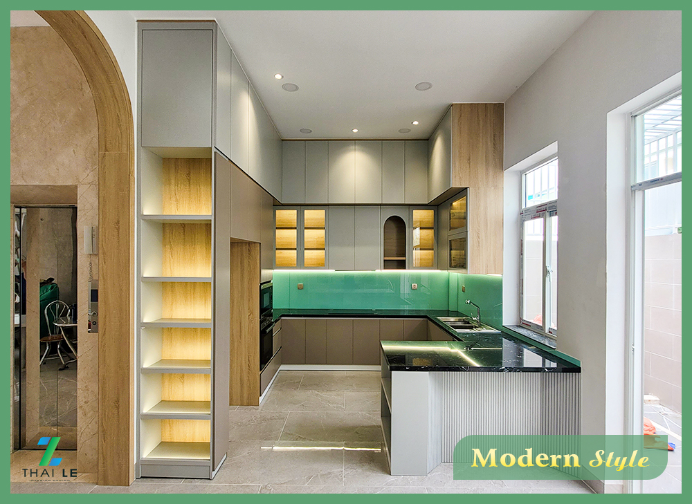 Thi công nội thất nhà phố KDC An Thiên Lý Thủ Đức - 340m2