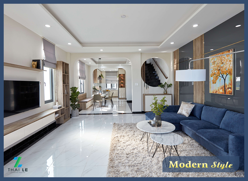 Thi công nội thất nhà phố The Sol City Long An - 300m2