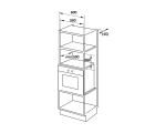 Lò vi sóng kết hợp nướng âm tủ Hafele HM-B38A