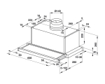 Máy hút mùi âm tủ mặt kính đen Hafele HH-SG70A