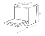 Máy rửa chén để bàn HDW-T5551B
