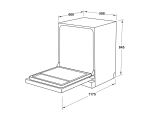 Máy rửa chén độc lập Hafele HDW-F60EB