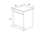 Máy rửa chén độc lập Hafele HDW-F60G